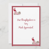 Mooie Peacock Bedankkaart (Achterkant)