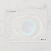Mooie Peacock-doether Briefkaart (Achterkant)