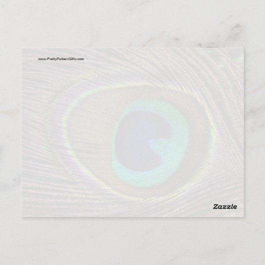 Mooie Peacock-doether Briefkaart (Achterkant)