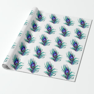 Mooie Peacock Feather Cadeaupapier