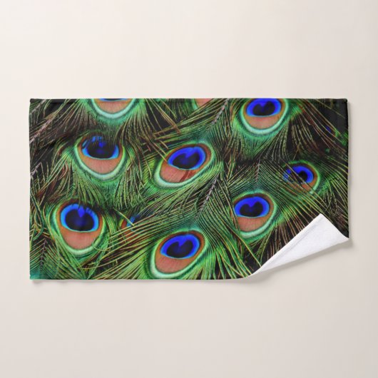 Mooie Peacock Feathers Bad Handdoek (Handdoek)