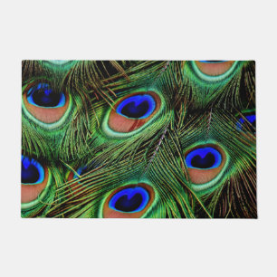 Mooie Peacock Feathers Deurmat