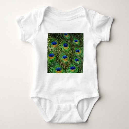 Mooie Peacock Feathers Romper (Voorkant)