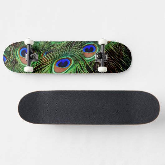 Mooie Peacock Feathers Skateboard (Horizontaal)
