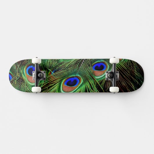 Mooie Peacock Feathers Skateboard (Horizontaal)