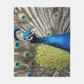 Mooie Peacock Fleece Deken (Voorkant)