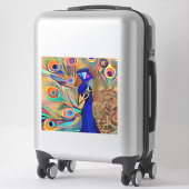 Mooie Peacock-laptopsticker voor huidkleed Sticker (Koffer)