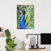 Mooie Peacock Poster (Thuiskantoor)