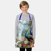 Mooie Peacocks Girls Craft Schort (Gedragen)