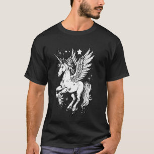 Mooie Pegasus Vleugelpaard Mythisch Grieks Schepse T-shirt