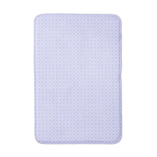 Mooie Periwinkle Quatrefoil Pattern Spring Badmat (Voorkant Verticaal)