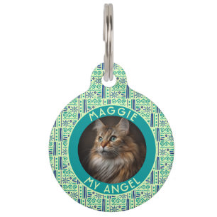 Mooie persoonlijke kattenmoeder cadeau etnisch pat huisdierpenning