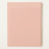 Mooie Perzik Bloem Planner (Achterkant)