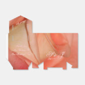 Mooie perzik stijlvol bedankdoosjes (Uitgevouwen)