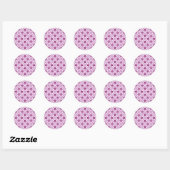 Mooie Petaline Stickers/Labels Vel (Roze) Ronde Sticker (Vel)