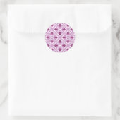 Mooie Petaline Stickers/Labels Vel (Roze) Ronde Sticker (Tas)