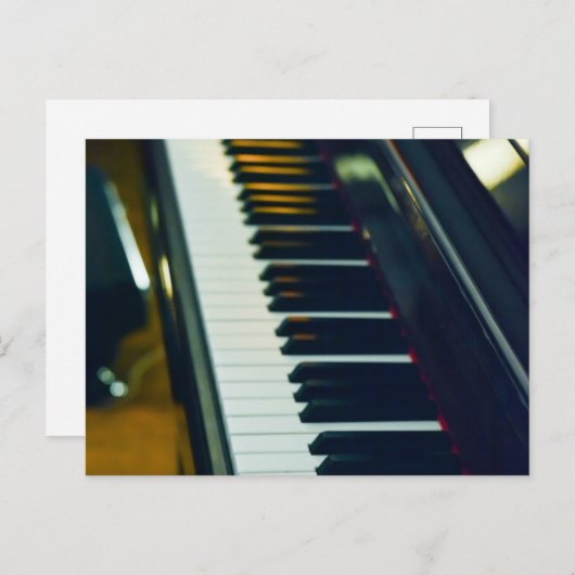 Mooie piano briefkaart (Voorkant / Achterkant)