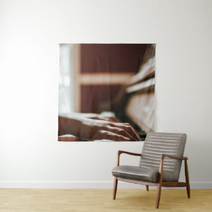 Mooie Piano Kunstwerk Wandkleed
