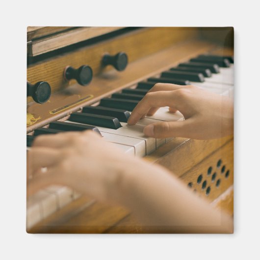 Mooie piano magneet (Voorkant)
