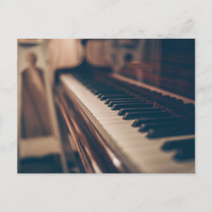 Mooie piano-ontwerp briefkaart