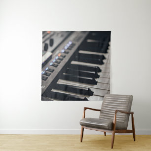 Mooie piano ontwerp wandkleed