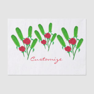 Mooie Pickle Bouquet met Rozen Thunder_Cove Tissuepapier