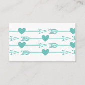 Mooie Pijlen Registry Kaarten / Blauwgroen & Grijs (Achterkant)