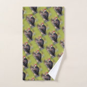 Mooie pileated Woodpecker op de boom Bad Handdoek (Handdoek)