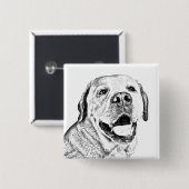 Mooie Pin Button - Labrador Retriever (Voorkant /achterkant)