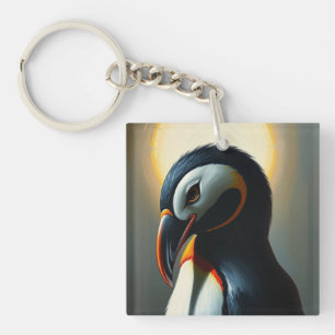 Mooie Pinguïn Avontuur Sleutelhanger