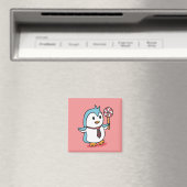 Mooie pinguïn cartoonmagneet magneet (Insitu (Vaatwasser))