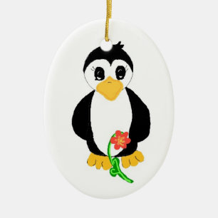 Mooie Pinguïn Keramisch Ornament