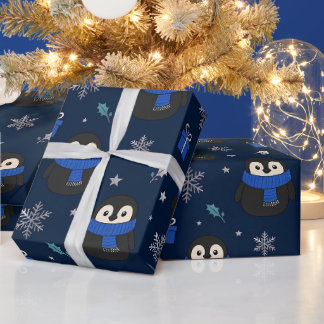 Mooie Pinguïn Winter Inpakpapier