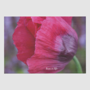 Mooie PiNk & Paarse Poppy Flower Tissuepapier