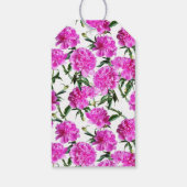 Mooie pioenen. cadeaulabel (Achterkant)