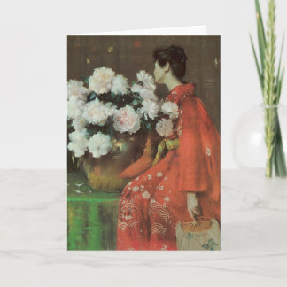 Mooie pioenen van William Merritt Chase Kaart