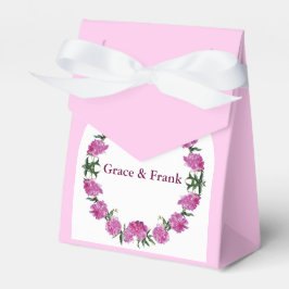 Mooie Pioenrozen. Bedankdoosjes