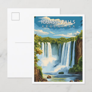 Mooie plaats Iguassu Herfsten Argentinië Reizen Briefkaart