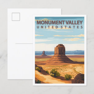 Mooie Place Monument Valley USA Reizen Briefkaart