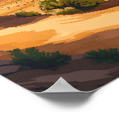 Mooie Place Monument Valley USA Reizen Poster (Hoek)