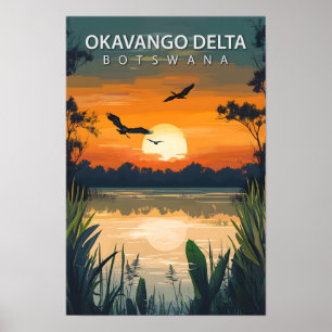 Mooie Place Okavango Delta Botswana Reizen Poster