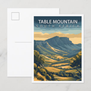Mooie Place Tafelberg Zuid-Afrika Reizen Briefkaart