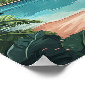 Mooie plek Bora Bora Frans Polynesië Reizen Poster (Hoek)