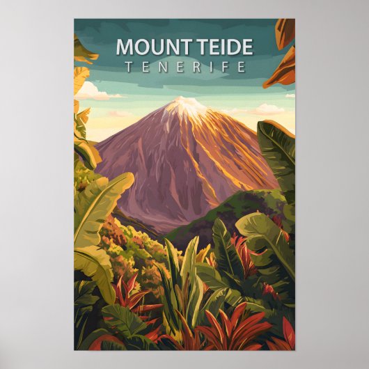 Mooie plek Mount Teide Tenerife Reizen Poster (Voorkant)