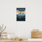 Mooie plek Rocky Mountains Canada Reizen Poster (Keuken)