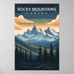 Mooie plek Rocky Mountains Canada Reizen Poster