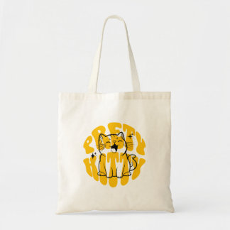 Mooie poes schattige kat tote bag