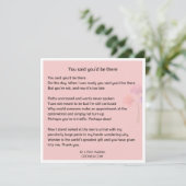 Mooie poëzie Gift Kaart van CRONEA (Staand voorkant)