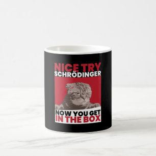Mooie poging Schroedinger Schoedingers Cat Koffiemok