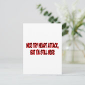 Mooie poging tot hartaanval.. briefkaart (Staand voorkant)